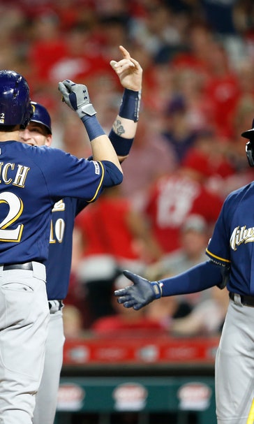 Yelich hits 30th homer, Brewers rally pat Reds 8-6